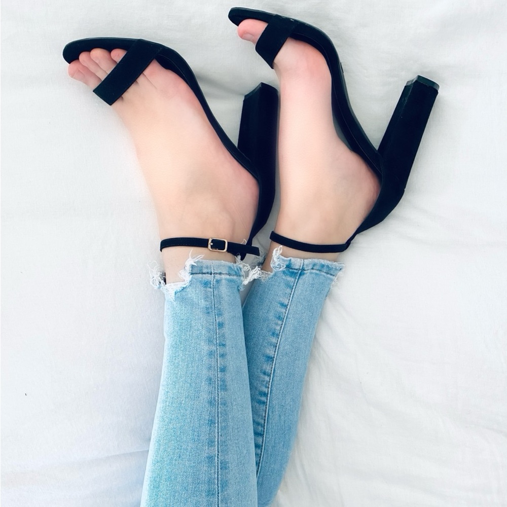 Lulus Suede Ankle Strap Heels